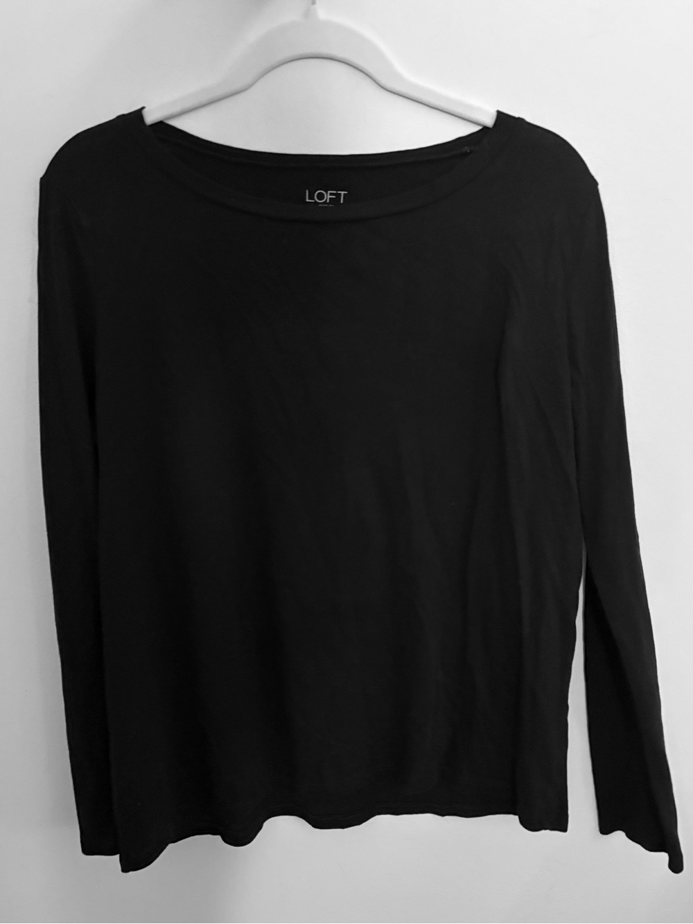 LOFT Black Long Sleeve Tee
